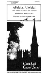 Alleluia Alleluia SATB choral sheet music cover